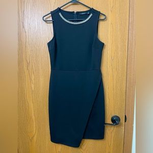 Apt. 9 Women’s Black Beaded Collar Dress size 2